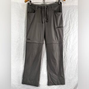 Outdoor Research OR Ferrosi Convertible Pants Womens 4 Pewter Grey Hiking STAIN